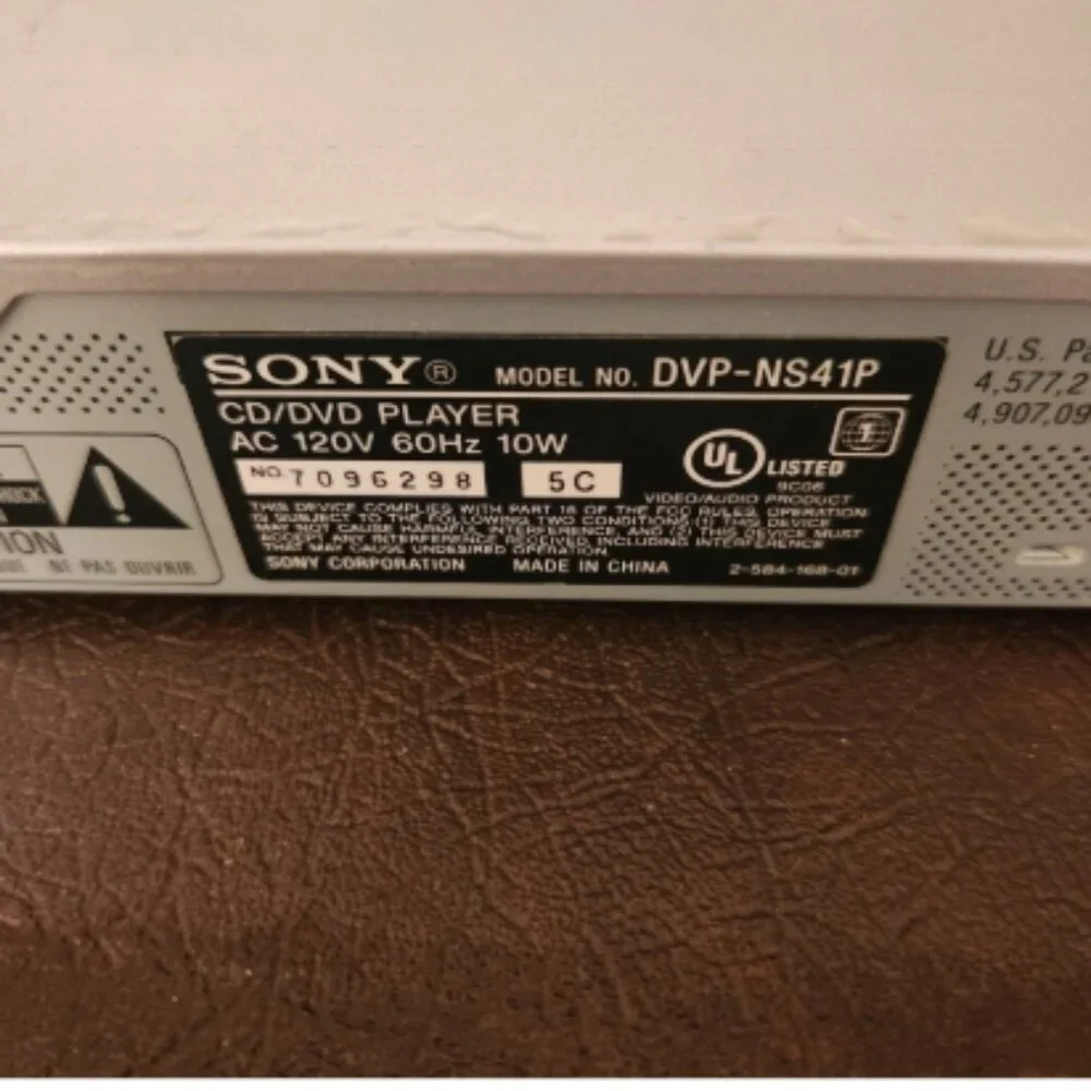 Sony DVD-NS41P CD/DVP - DVD Player (Tested)